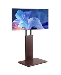Sugift Height Adjustable Universal Tv Stand for 32 to 70 Inch Screens with Built-In Power Strip and Casters