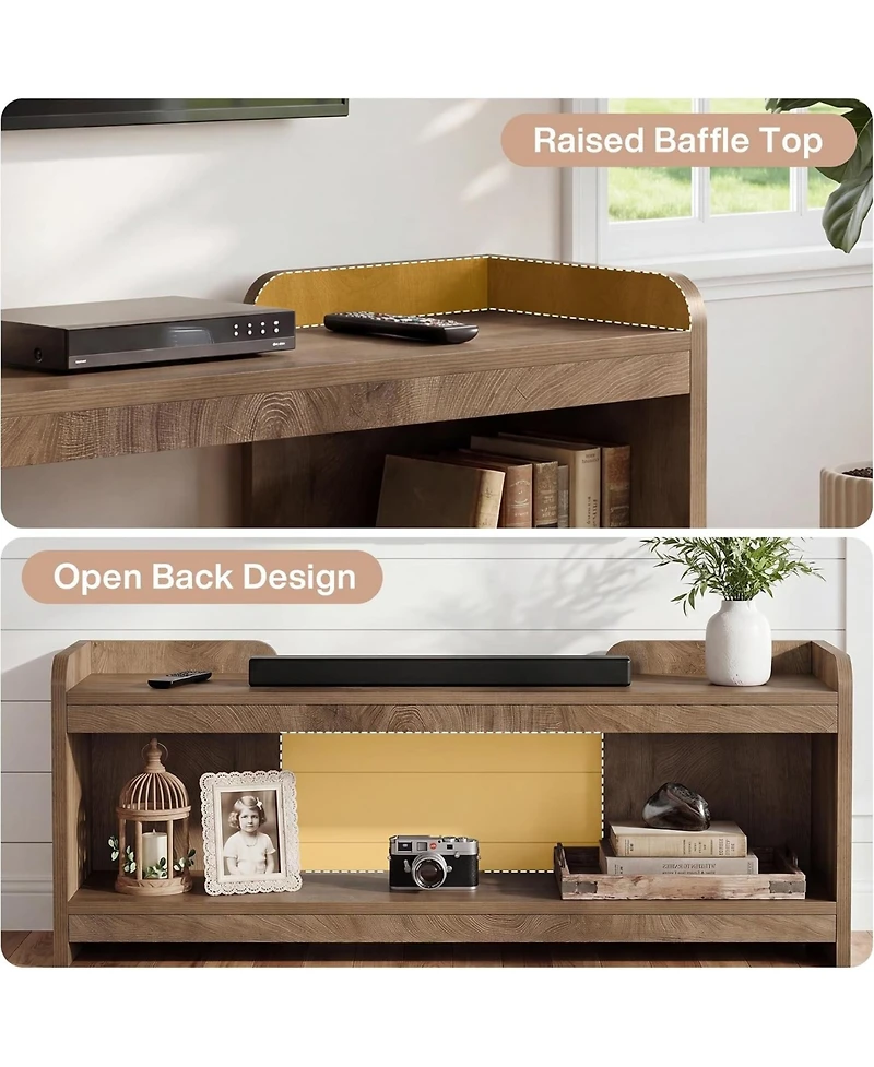 Tribesigns 63-Inch Tv Stand for TVs Up to 70", 2-Tier