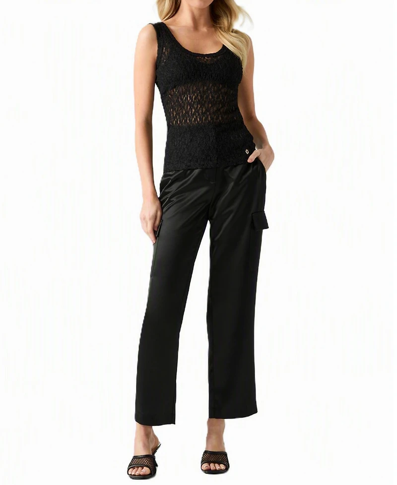 Guess Women's Matilde Lace Scoop Neck Tank Top