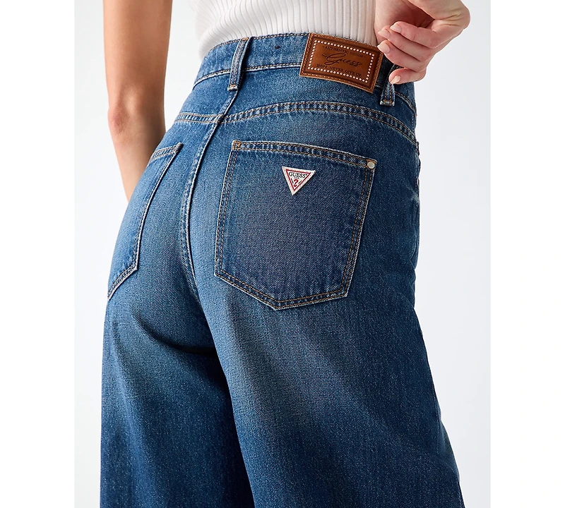 Guess Women's High-Rise Wide-Leg Jeans