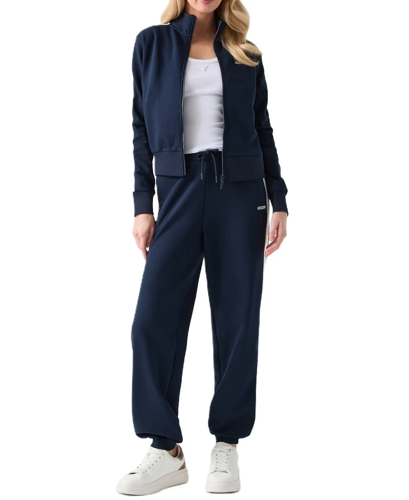 Guess Women's Phoebe High-Rise Active-Knit Cotton-Blend Jogger