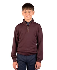 TailorByrd Boys' 8-20 Ottoman Quarter Zip