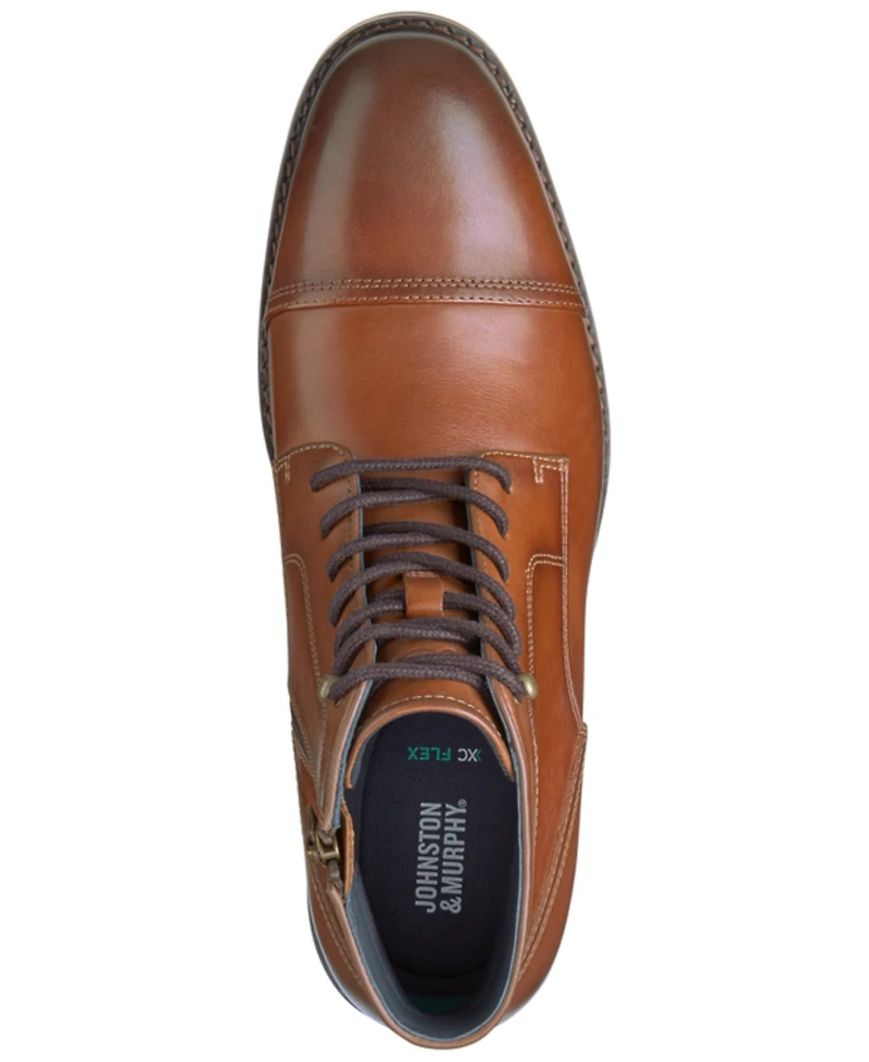 Johnston & Murphy Men's Daylen Cap-Toe Ankle Boots