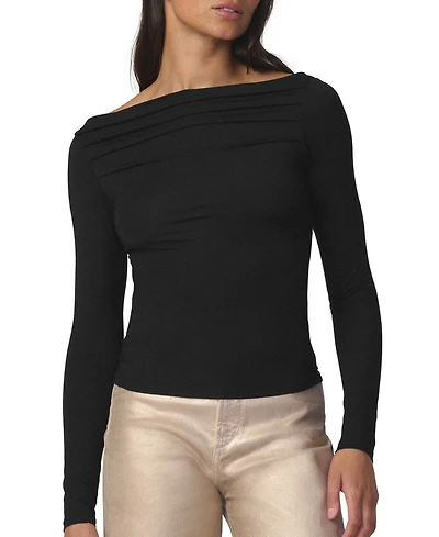 Joe's Jeans Women's Pleated Off-The-Shoulder Blouse