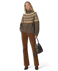 Joe's Jeans Women's Elva Fair Isle Turtleneck Sweater