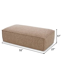 Camelle Fabric Caster Ottoman, Macy's Exclusive