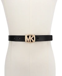 Michael Kors Mk Buckle Leather Belt