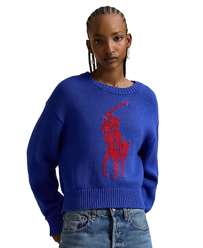 Polo Ralph Lauren Women's Big Pony Crewneck Sweater