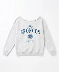 Gameday Couture Women's Offsides Energy Off-Shoulder Graphic Sweatshirt
