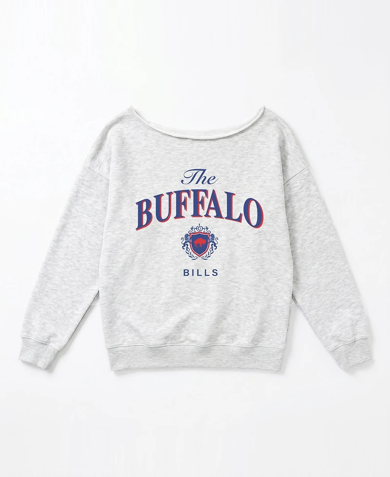 Gameday Couture Women's Buffalo Bills Offsides Energy Off-Shoulder Long-Sleeve Sweatshirt