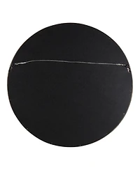 Kate and Laurel Hutton Round Wood Wall Mirror