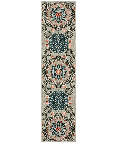 Oriental Weavers Latitude 1903W Gray 1'10" x 7'6" Runner Rug