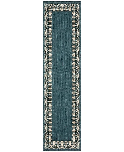 Oriental Weavers Latitude 1503B Blue 1'10" x 7'6" Runner Rug