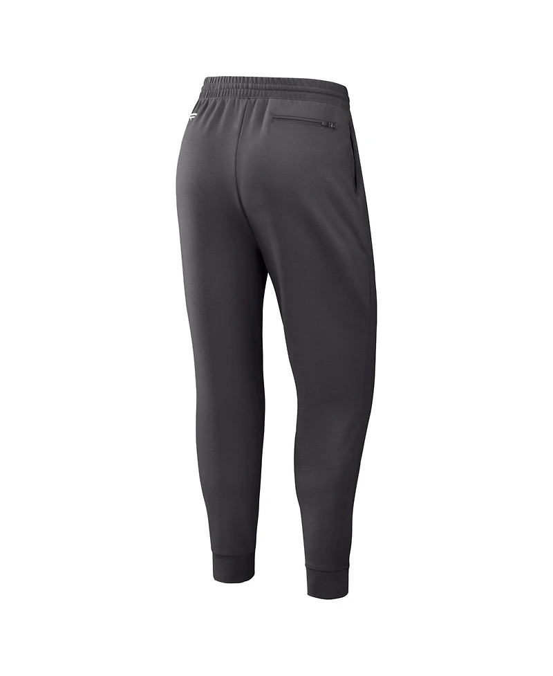 Fanatics Men's Charcoal Las Vegas Raiders Clutch Fleece Tri-Blend Joggers