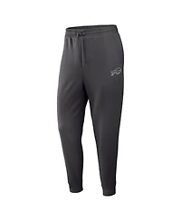 Fanatics Men's Charcoal Buffalo Bills Clutch Fleece Tri-Blend Joggers