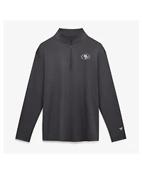 Fanatics Men's Charcoal San Francisco 49ers Clutch Quarter-Zip Pullover Sweatshirt