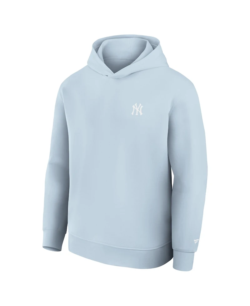 Fanatics Men's Light Blue New York Yankees Clutch Tri-Blend Hoodie