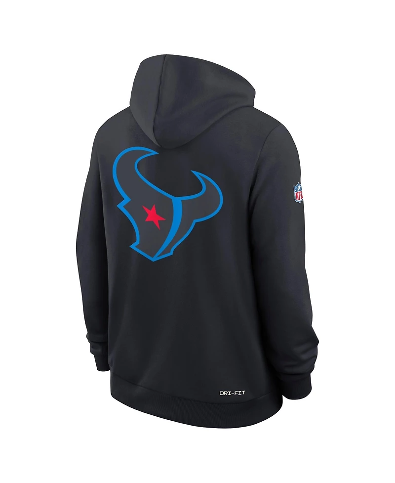 Nike Men's Navy Houston Texans Standard Issue ReplayAlternate Dri-fit Hoodie