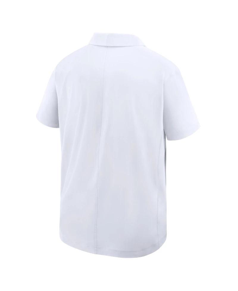 Nike Men's White Texas Longhorns Coaches Sideline Dri-fit Polo Shirt