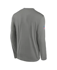 Nike Men's Gray Buffalo Bills Legend Small Logo Dri-FITLong sleeves T-Shirt