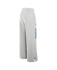 Nike Women's Gray Detroit Lions Primetime Phoenix Fleece Wide-Leg Sweatpants