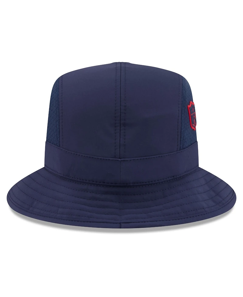 New Era Men's Navy New England Patriots 2026 Sideline Bucket Hat