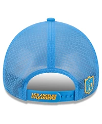 New Era Men's Powder Blue Los Angeles Chargers 2026 Sideline Apex 9FORTY Adjustable Trucker Hat