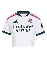 Adidas Women's White Real Madrid 2026/27 Home Cropped Replica Jersey