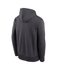 Nike Men's Anthracite Los Angeles Dodgers Therma-fit Hoodie