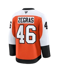 Fanatics Men's Trevor Zegras Orange Philadelphia Flyers Home Premium Jersey