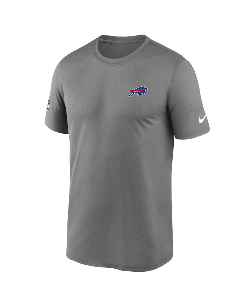 Nike Men's Gray Buffalo Bills Alt Legend Small Logo Dri-fit T-Shirt