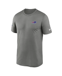 Nike Men's Gray Buffalo Bills Alt Legend Small Logo Dri-fit T-Shirt