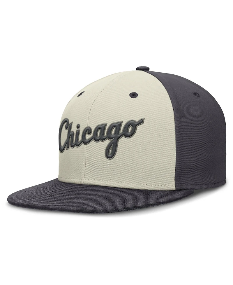 Nike Men's Cream Chicago White Sox Dri-fit True Fitted Hat