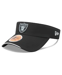 New Era Men's Black Las Vegas Raiders 2026 Sideline Adjustable Visor Hat
