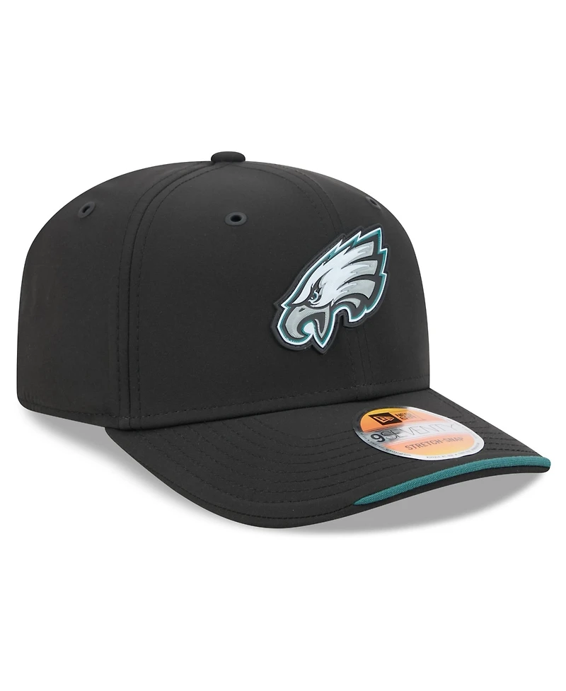 New Era Men's Black Philadelphia Eagles 2026 Sideline 9SEVENTY Adjustable Hat