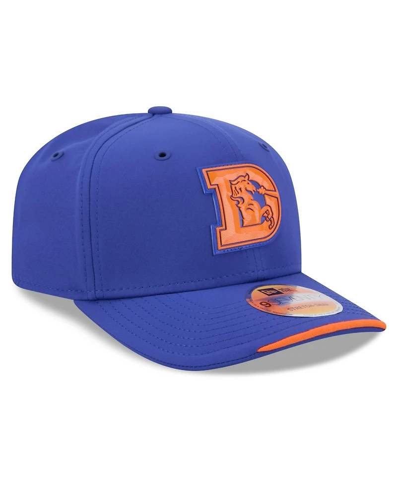 New Era Men's Royal Denver Broncos 2026 Sideline Throwback 9SEVENTY Adjustable Hat