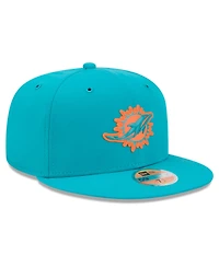 New Era Men's Aqua Miami Dolphins 2026 Sideline 59FIFTY Fitted Hat