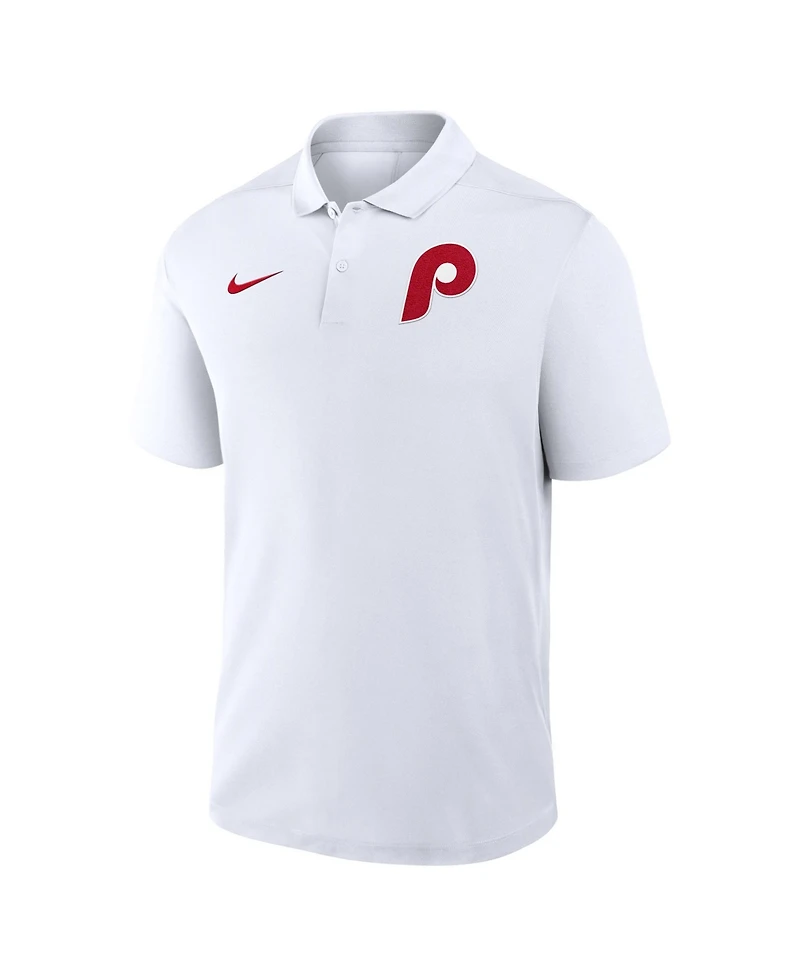 Nike Men's White Philadelphia Phillies Alternate Victory Dri-fit Polo Shirt