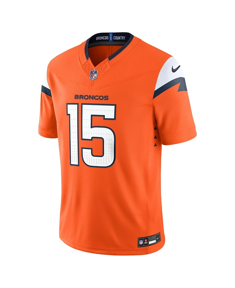 Nike Men's Nik Bonitto Orange Denver Broncos Team Vapor F.u.s.e. Stitched Limited Jersey