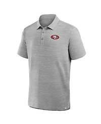 Fanatics Men's Heather Gray San Francisco 49ers Clutch Polo Shirt
