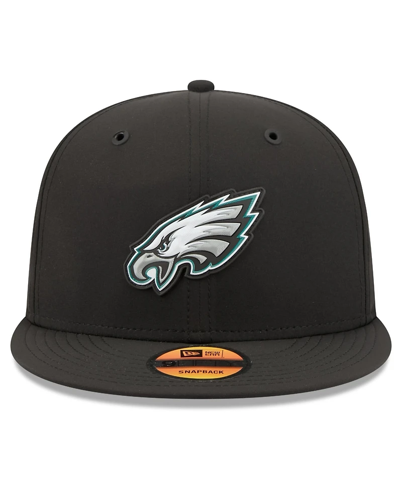 New Era Men's Black Philadelphia Eagles 2026 Sideline 9FIFTY Snapback Hat