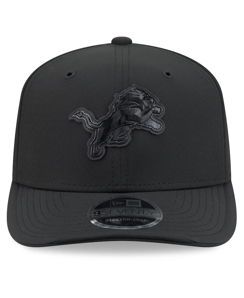 New Era Men's Black Detroit Lions 2026 Sideline 9SEVENTY Adjustable Hat