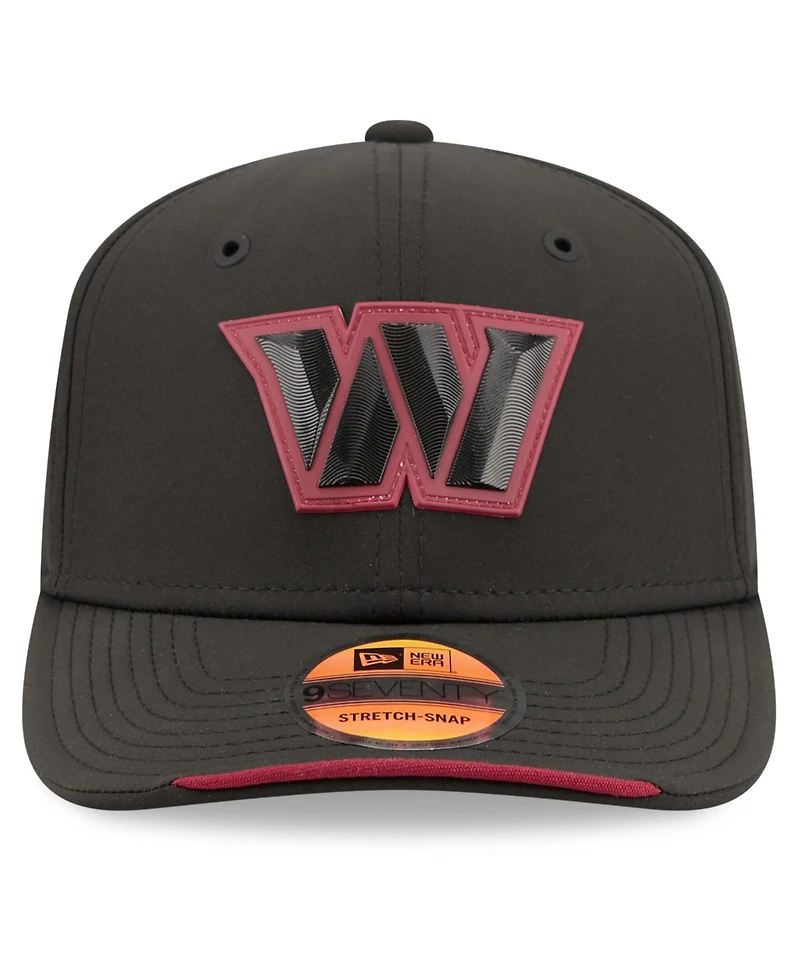 New Era Men's Black Washington Commanders 2026 Sideline 9SEVENTY Adjustable Hat