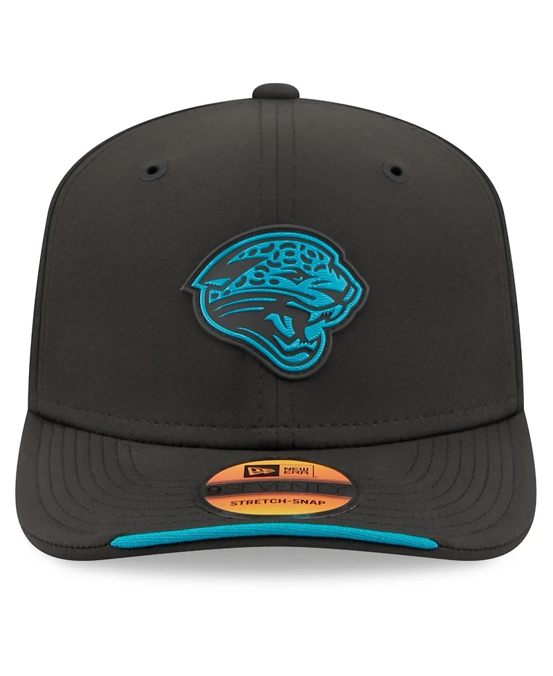 New Era Men's Black Jacksonville Jaguars 2026 Sideline Throwback 9SEVENTY Adjustable Hat