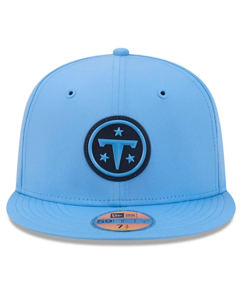 New Era Men's Light Blue Tennessee Titans 2026 Sideline 59FIFTY Fitted Hat