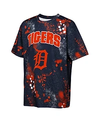 Outerstuff Big Boys and Girls Navy Detroit Tigers Y2 Tech Stadium Lights T-Shirt