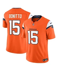 Nike Men's Nik Bonitto Orange Denver Broncos Team Vapor F.u.s.e. Stitched Limited Jersey