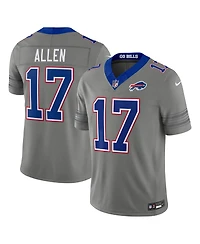 Nike Men's Josh Allen Gray Buffalo Bills Nickel City Vapor F.u.s.e. Stitched Limited Jersey