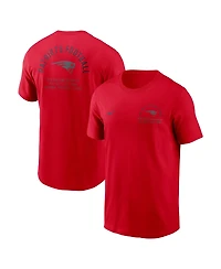 Nike Men's Red New England Patriots Split Logo T-Shirt