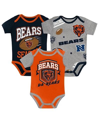 Outerstuff Baby Boys and Girls 3-Piece Chicago Bears First Round Pick Creeper